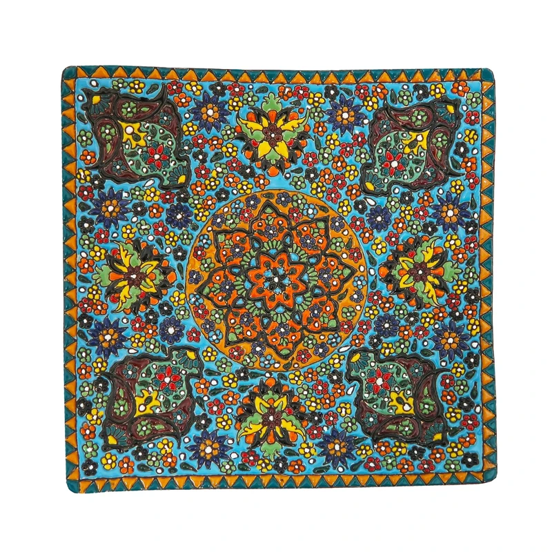 بشقاب میناکاری مدل Plt-s-LB02-25