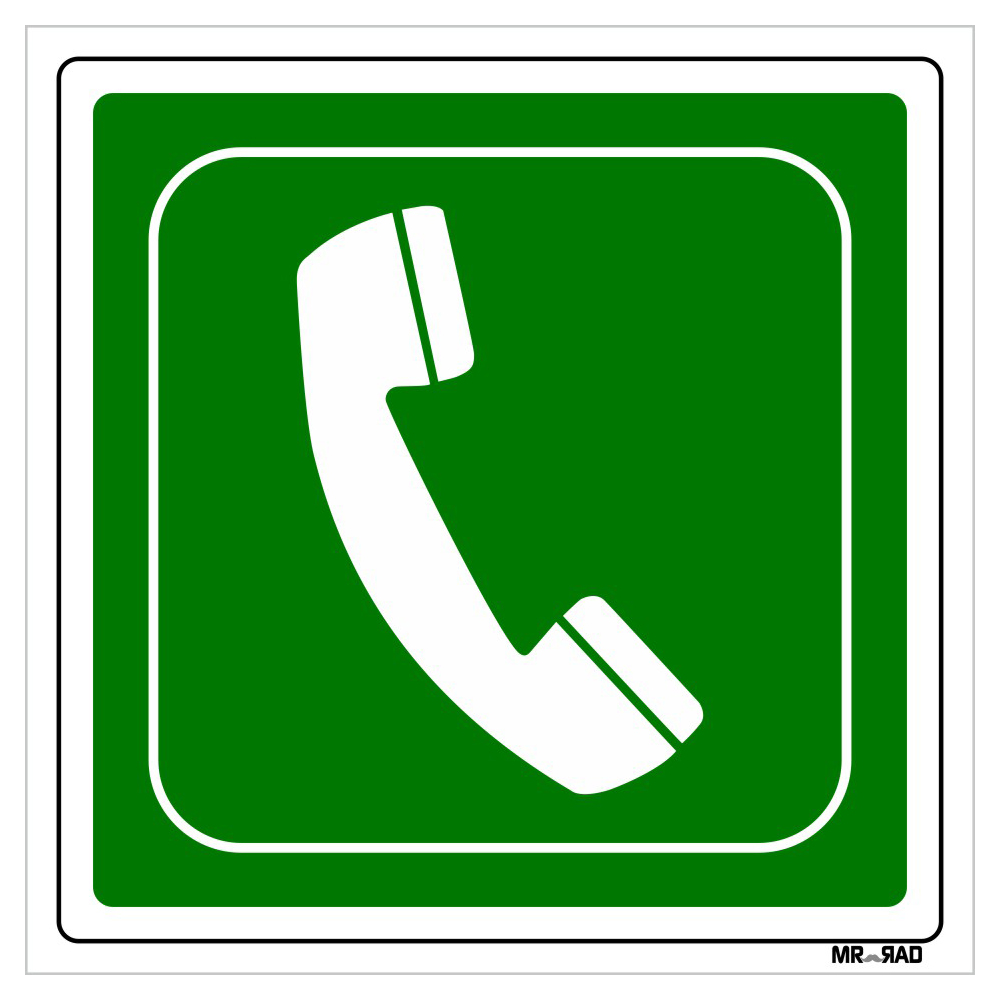 برچسب ایمنی مستر راد طرح تلفن اضطراری کد LG00078 بسته دو عددی