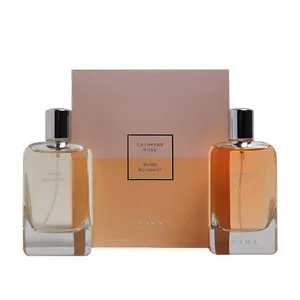 ادو پرفیوم زنانه زازا مدل CASHMERE ROSE حجم 100 میلی لیتر به همراه ادو پرفیوم مدل NUDE BOUQUET