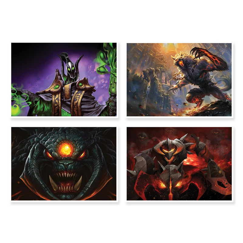 پوستر طرح DOTA 2 کد A-1393 مجموعه 4 عددی