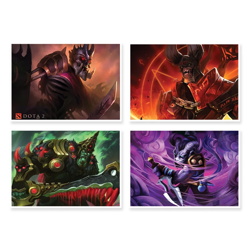 پوستر طرح DOTA 2 کد A-1395 مجموعه 4 عددی