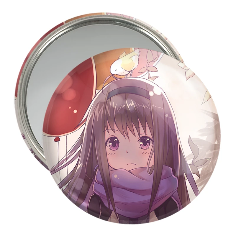 آینه جیبی خندالو مدل همورا انیمه مادوکا مجیکا Madoka Magica  کد 18358