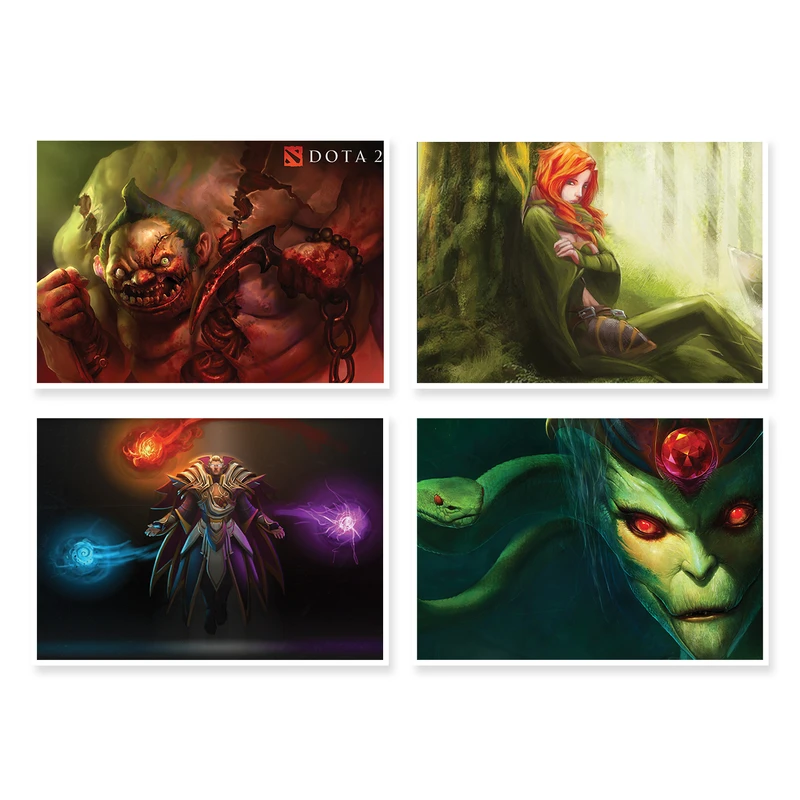 پوستر طرح DOTA 2 کد A-1402 مجموعه 4 عددی