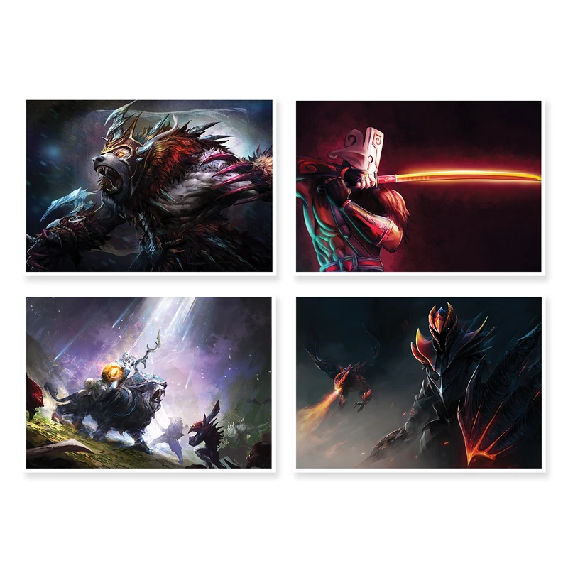 پوستر طرح DOTA 2 کد A-1405 مجموعه 4 عددی