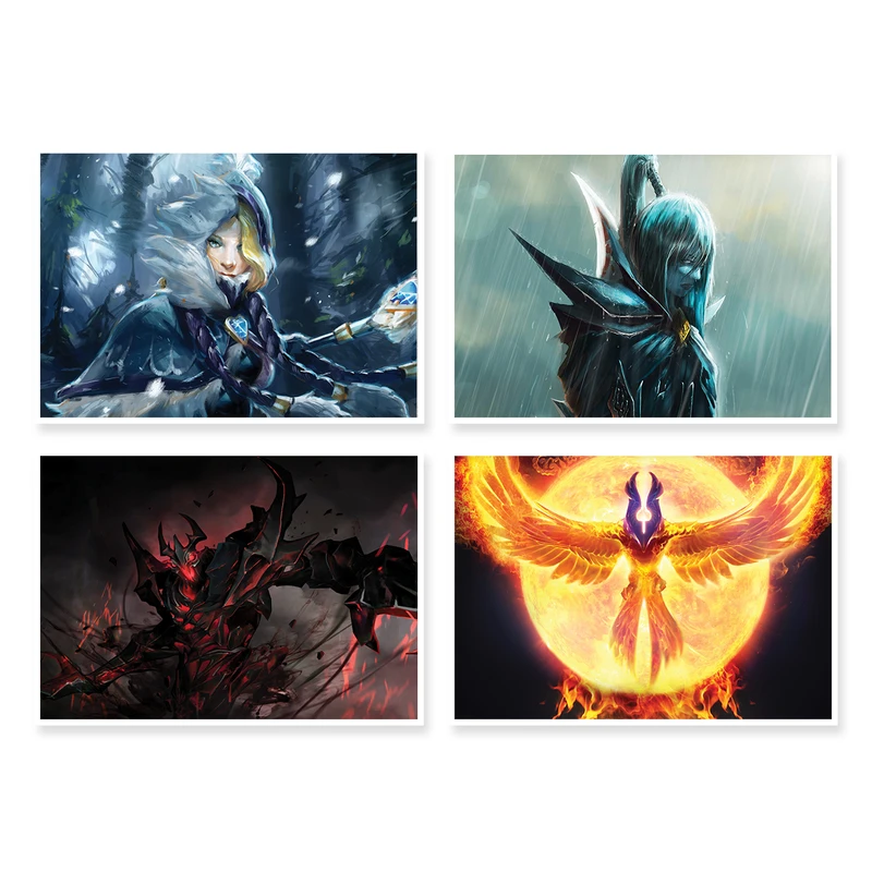 پوستر طرح DOTA 2 کد A-1407 مجموعه 4 عددی