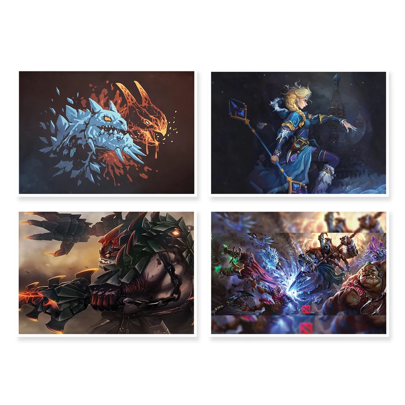 پوستر طرح DOTA 2 کد A-1413 مجموعه 4 عددی