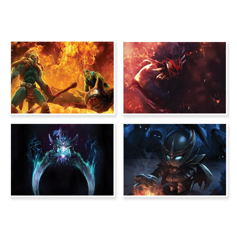 پوستر طرح DOTA 2 کد A-1416 مجموعه 4 عددی