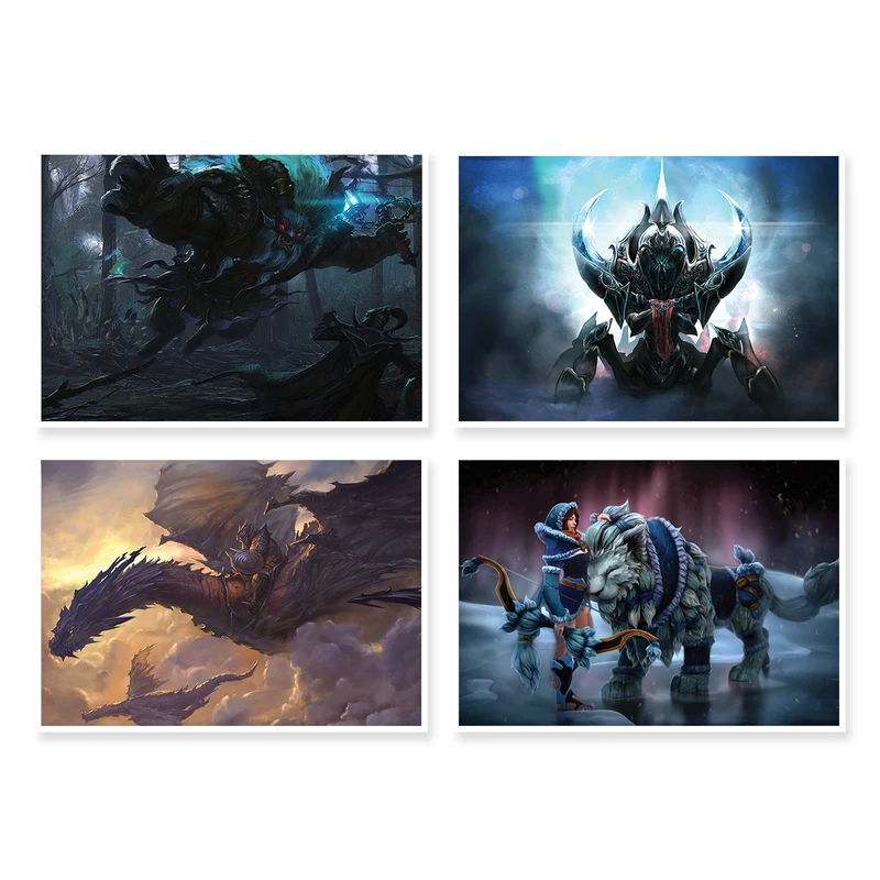پوستر طرح DOTA 2 کد A-1417 مجموعه 4 عددی