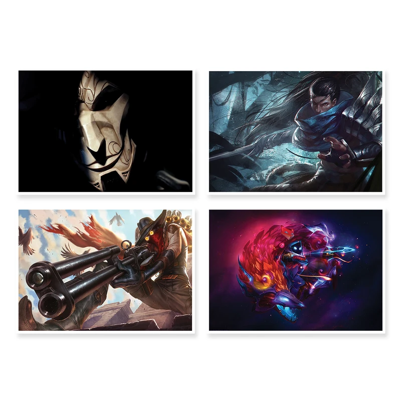 پوستر طرح LOL کد A-1428 مجموعه 4 عددی