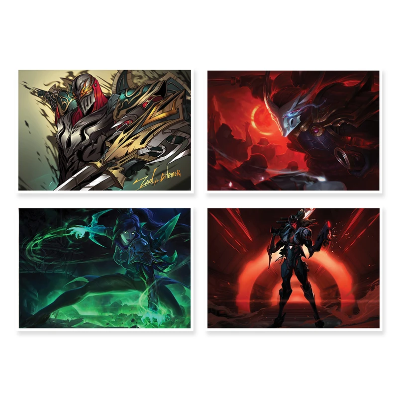 پوستر طرح LOL کد A-1431 مجموعه 4 عددی