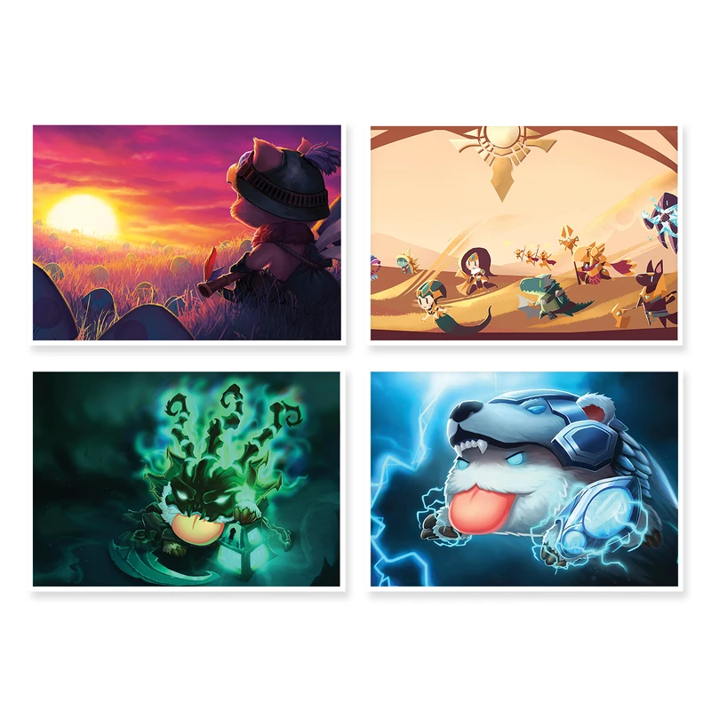 پوستر طرح LOL کد A-1446 مجموعه 4 عددی