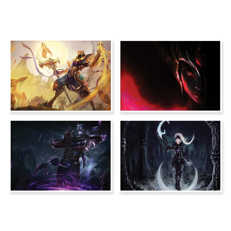 پوستر طرح LOL کد A-1438 مجموعه 4 عددی