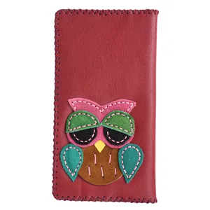 کیف پول چرمی طرح جغد کد 4