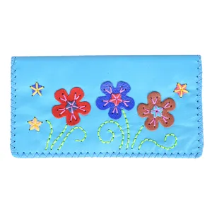 کیف پول چرمی طرح باغچه کد 2
