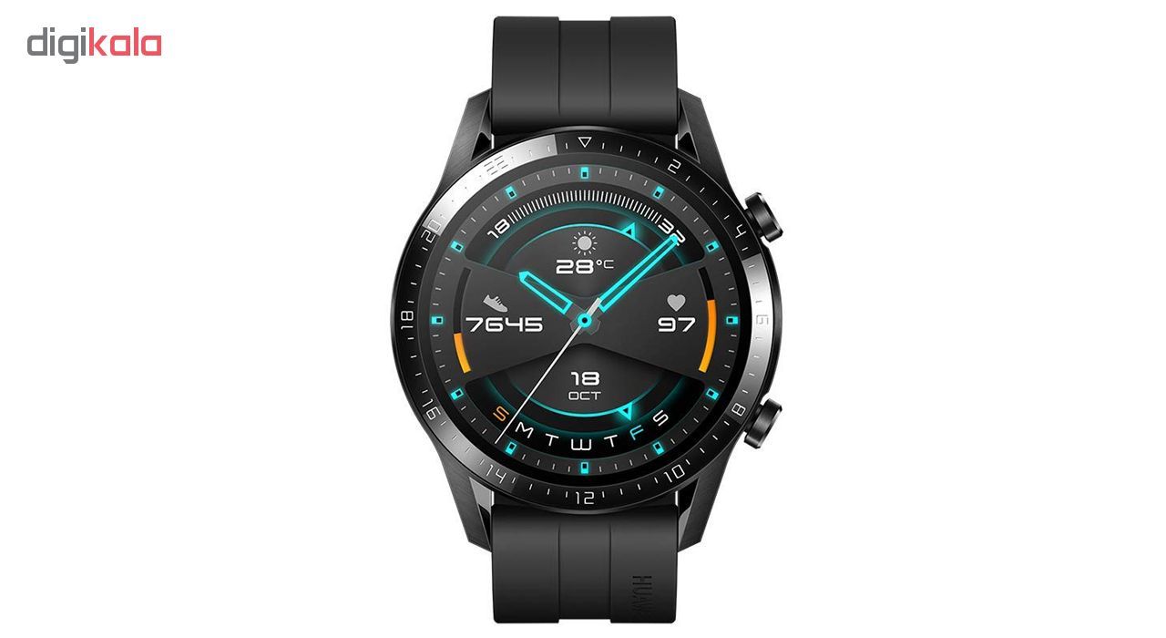 ساعت هوشمند هوآوی مدل WATCH GT 2 LTN-B19 46 mm بند لاستیکی -  - 3