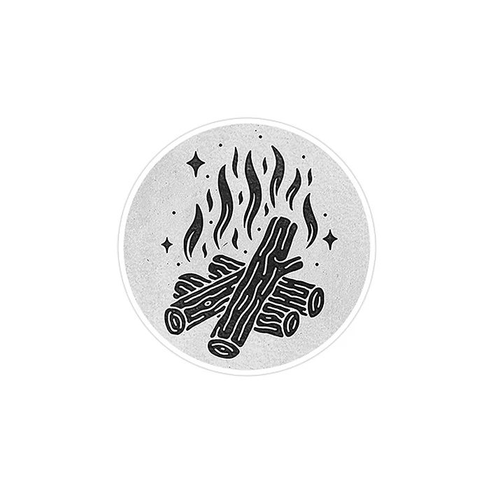 استیکر لپ تاپ ماسا دیزاین طرح آتش مدل STK662