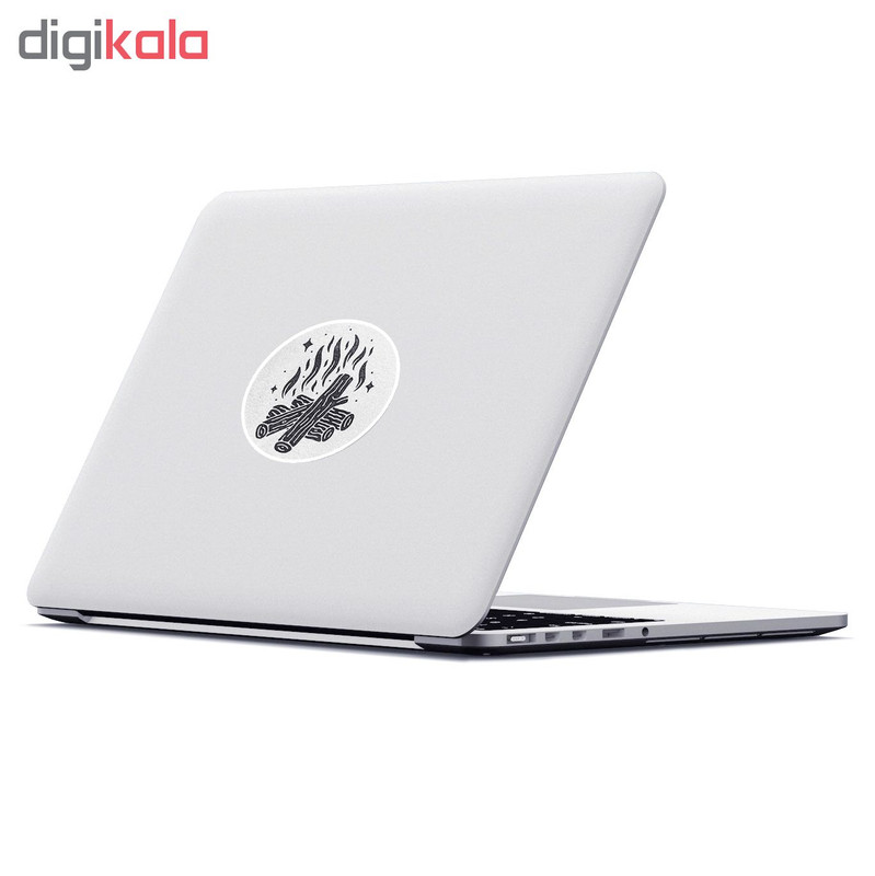 استیکر لپ تاپ ماسا دیزاین طرح آتش مدل STK662