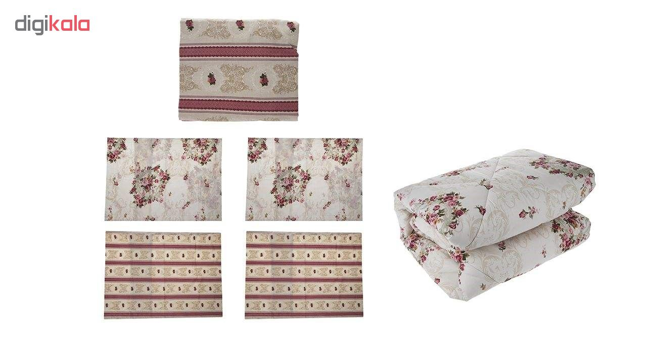 سرویس خواب کوکوجم مدل amer flower 02 دو نفره 6 تکه