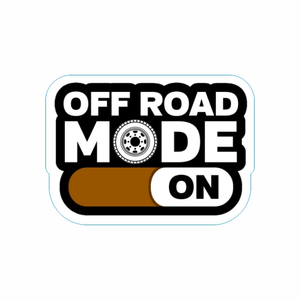 برچسب بدنه موتورسیکلت طرح off road mode کد 20