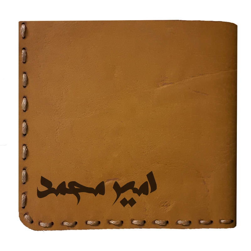 کیف پول مردانه طرح اسم مدل SM10