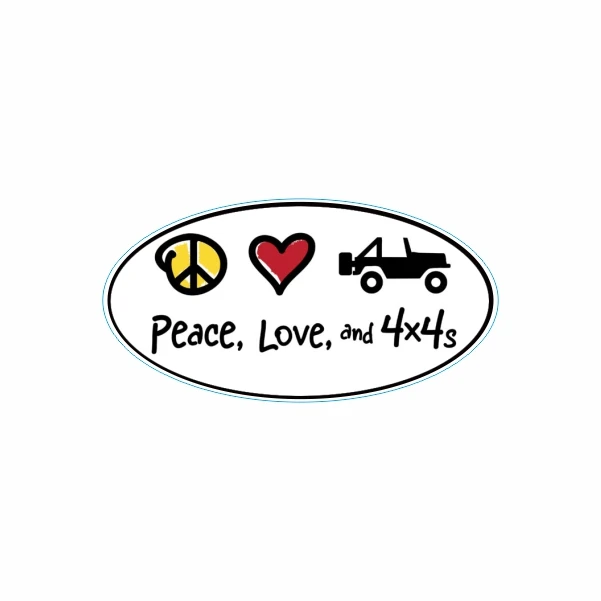 برچسب بدنه موتورسیکلت طرح peace love کد 48