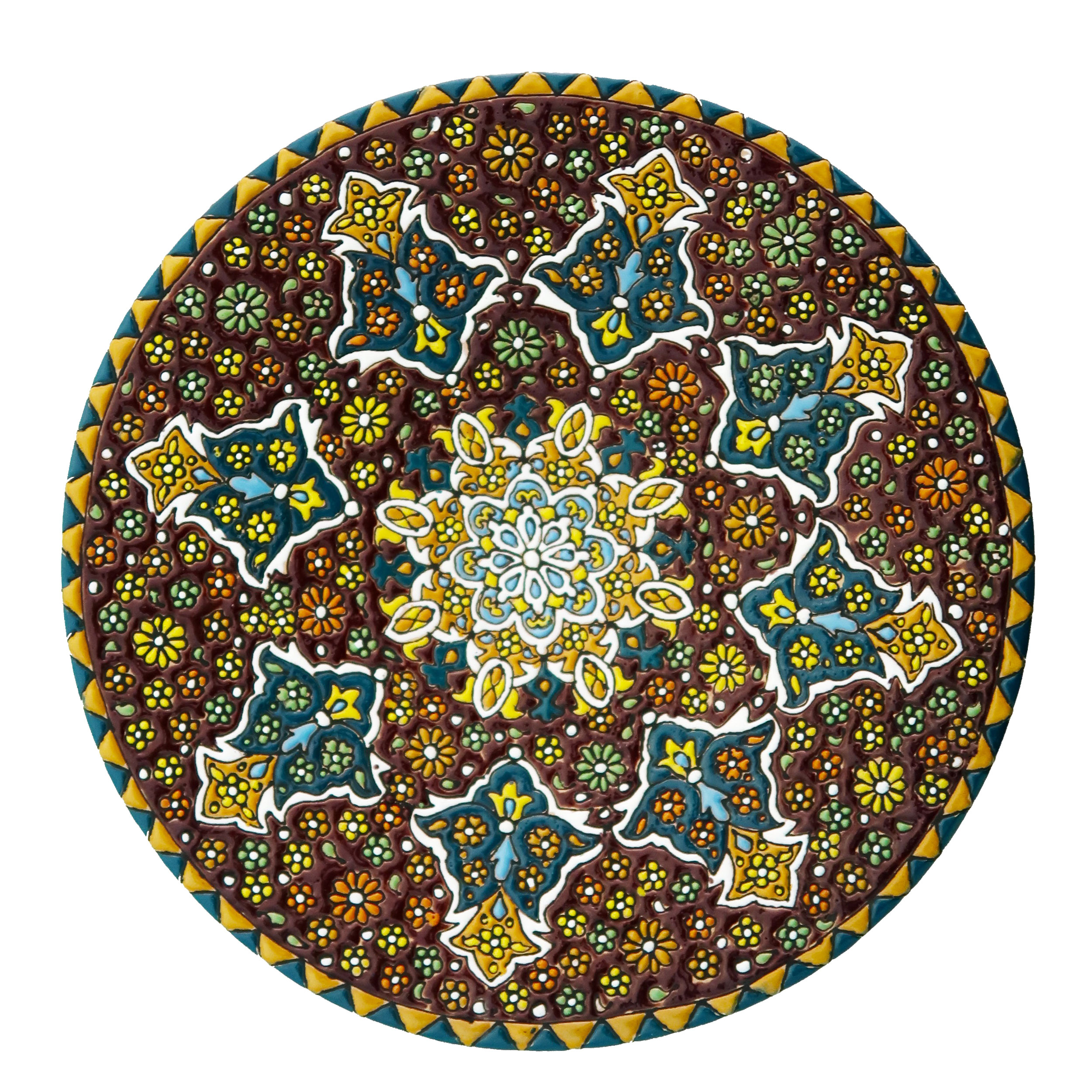بشقاب میناکاری مدل Plt-C-Br22-25