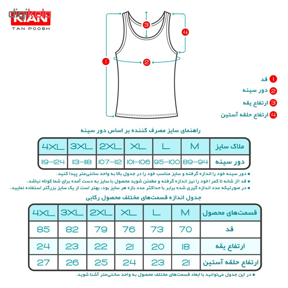 ست شورت و زیرپوش مردانه کیان تن پوش کد 040 بسته 6 عددی