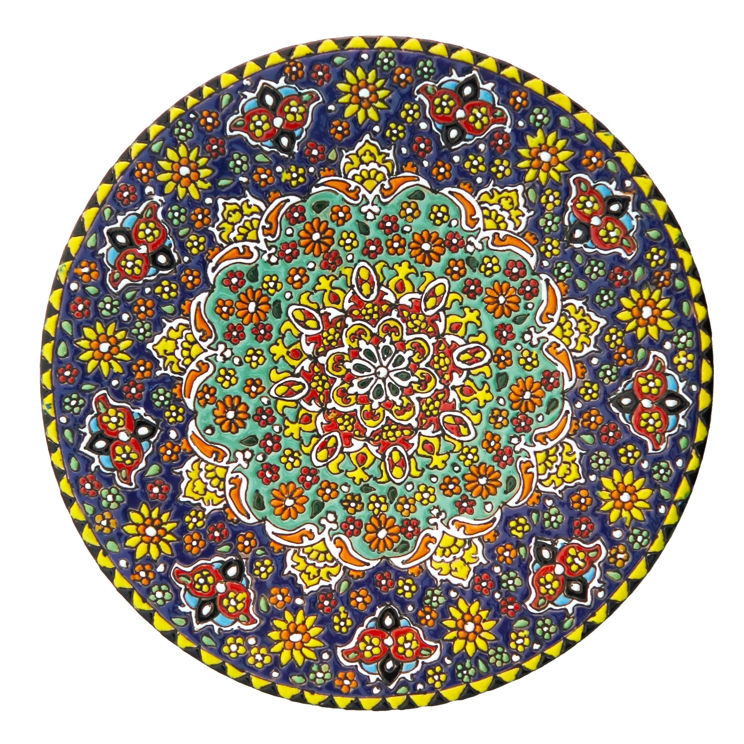 بشقاب میناکاری مدل Plt-C-DB23-25