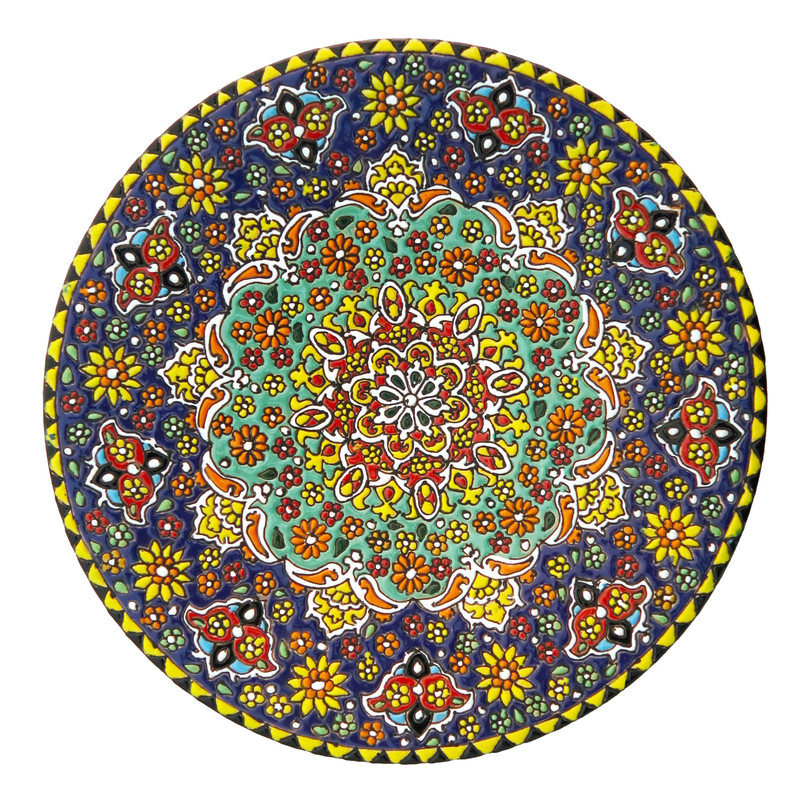 بشقاب میناکاری مدل Plt-C-DB23-25