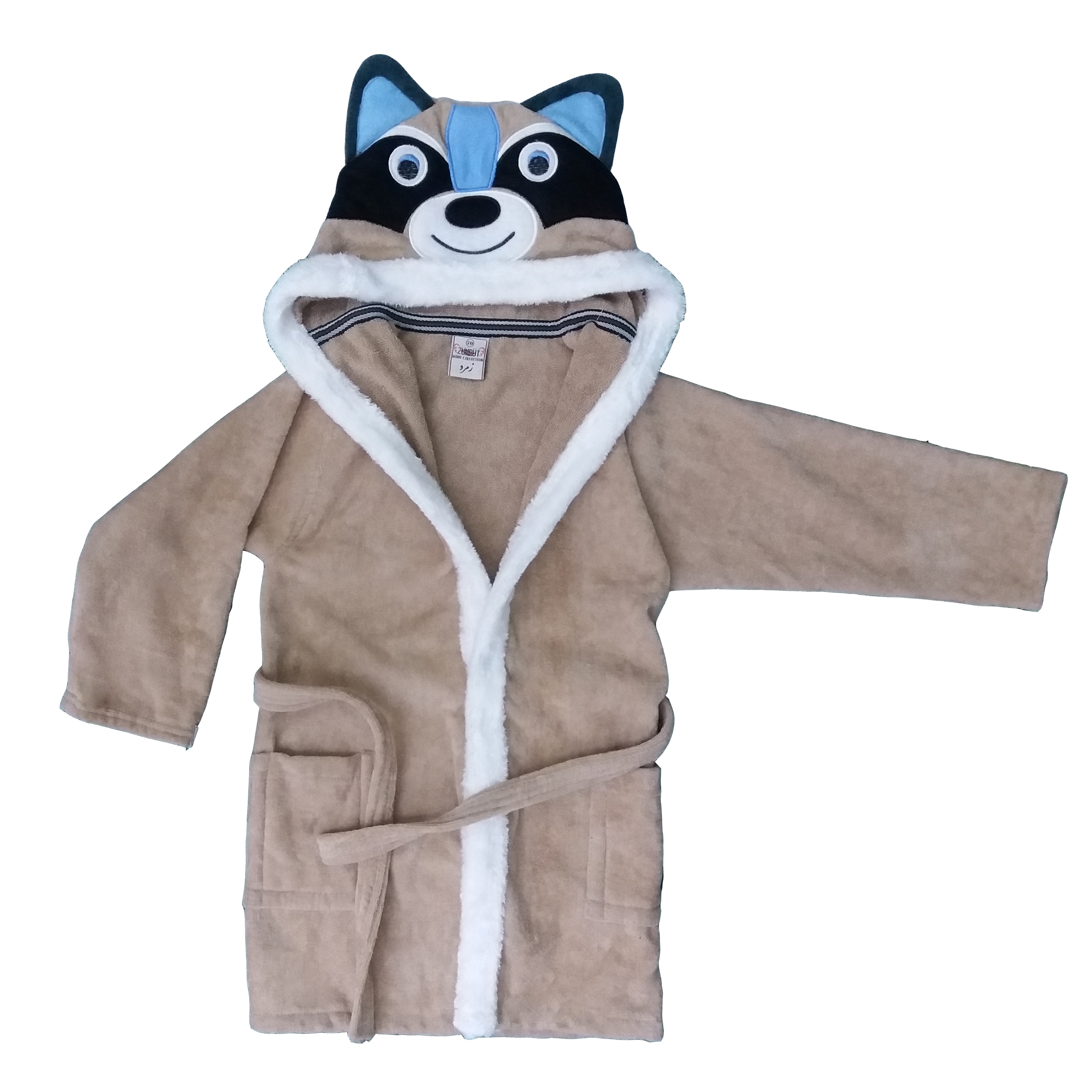 حوله پالتویی زمرد حریر مدل عروسکی سایز 80