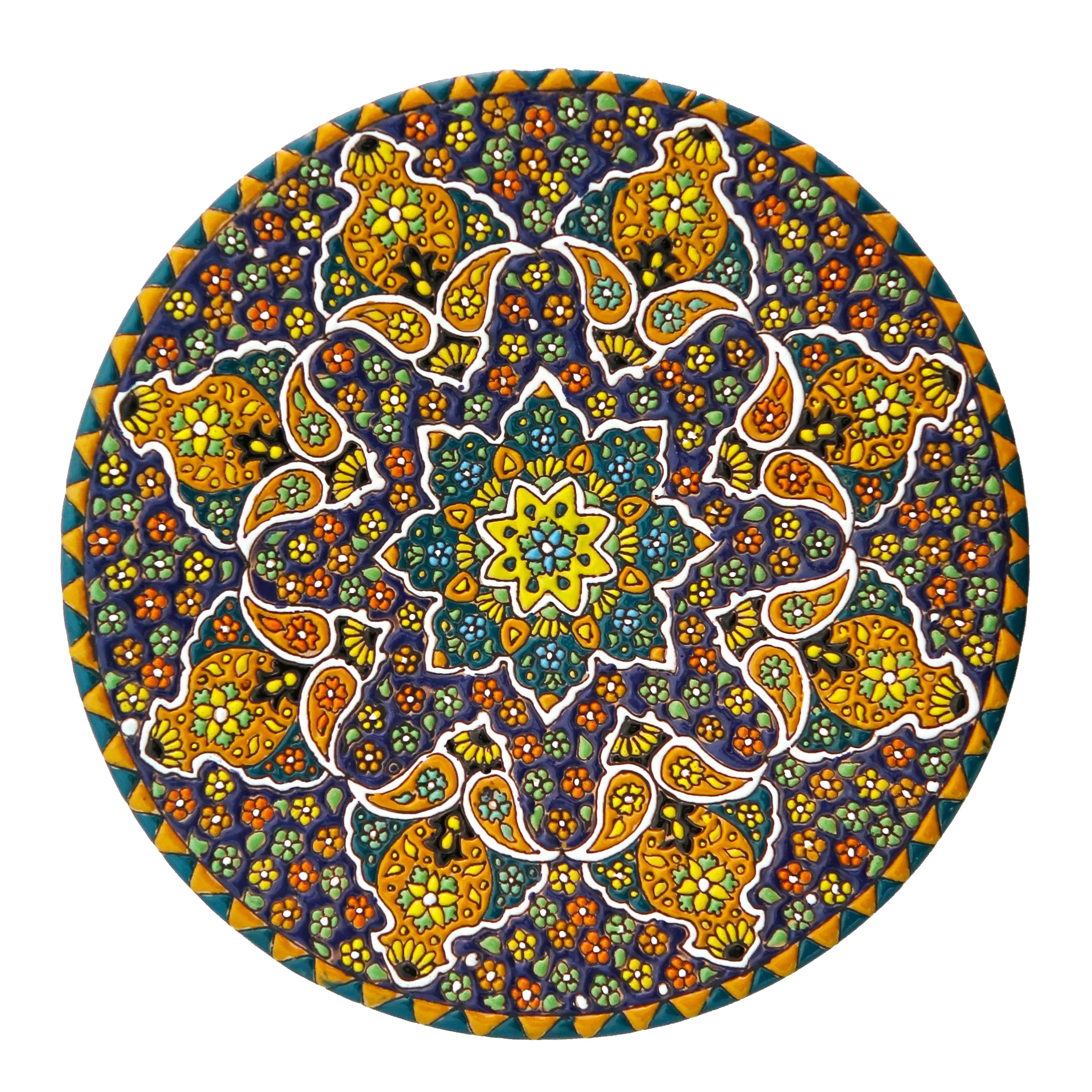 بشقاب میناکاری مدل Plt-C-DB25-25