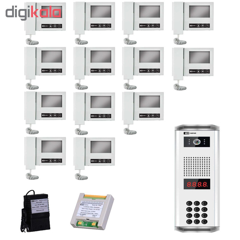 درب بازکن تصویری تک نما مدل D43-13V مجموعه 14 عددی