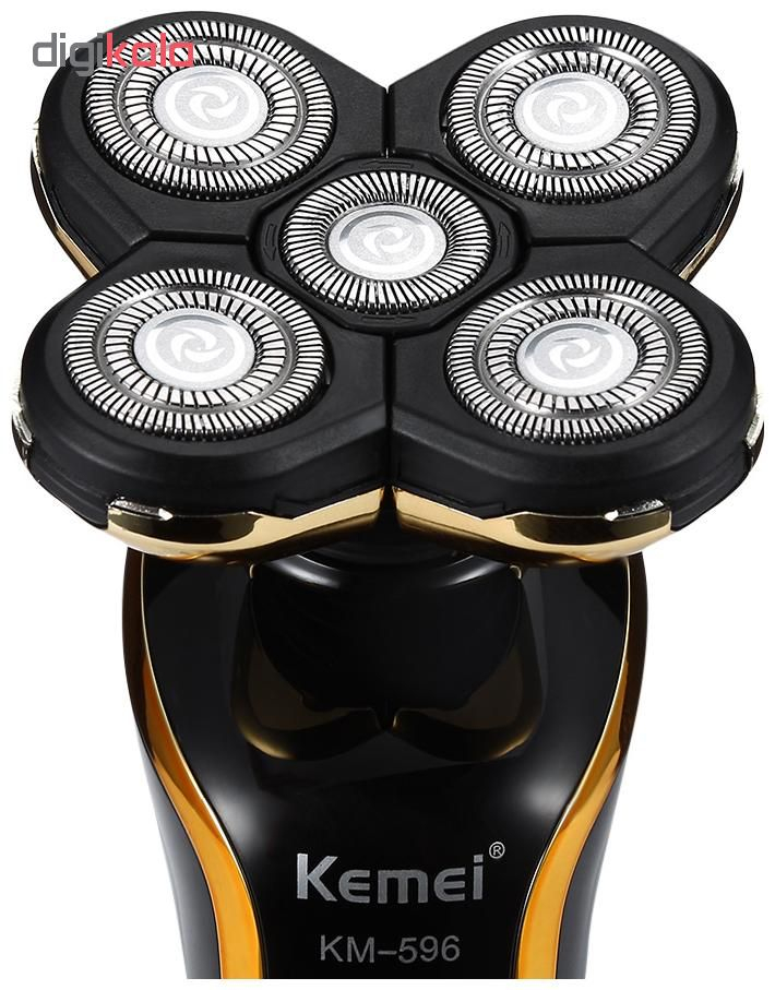 ماشین اصلاح موی صورت کیمی مدل KM-596 ماشین اصلاح موی صورت کیمی مدل KM-596