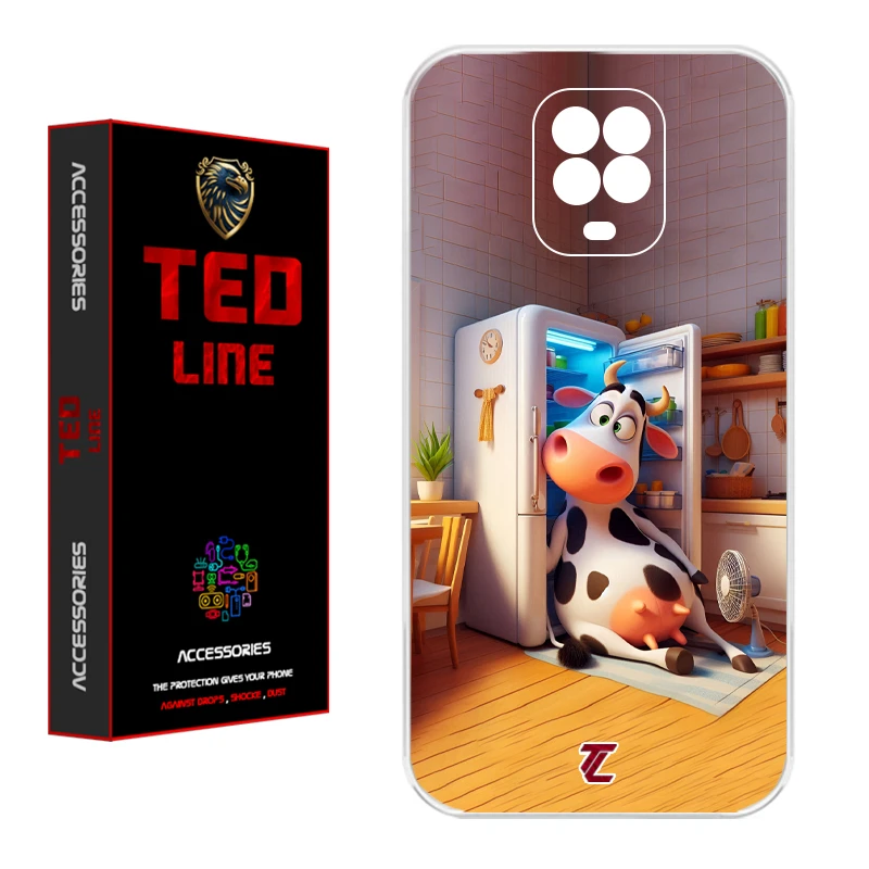کاور تدلاین طرح گاو کد 1168 مناسب برای گوشی موبایل شیائومی Redmi Note 9S / Note 9 Pro