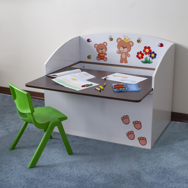 تخت کنار مادر صنایع چوبی آذرباد مدل خرس تدی