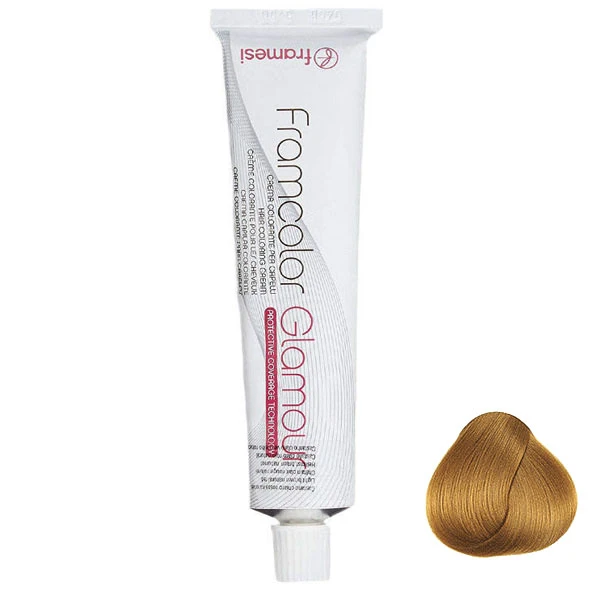 رنگ مو فرامسی مدل glamour شماره 8.33 حجم 100 میلی لیتر رنگ بلوند طلایی روشن