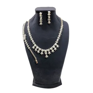 نيم ست نقره زنانه مدل گل گندمي