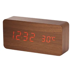 ساعت رومیزی کیمیت مدل Woody 862BRed سایز 70×150