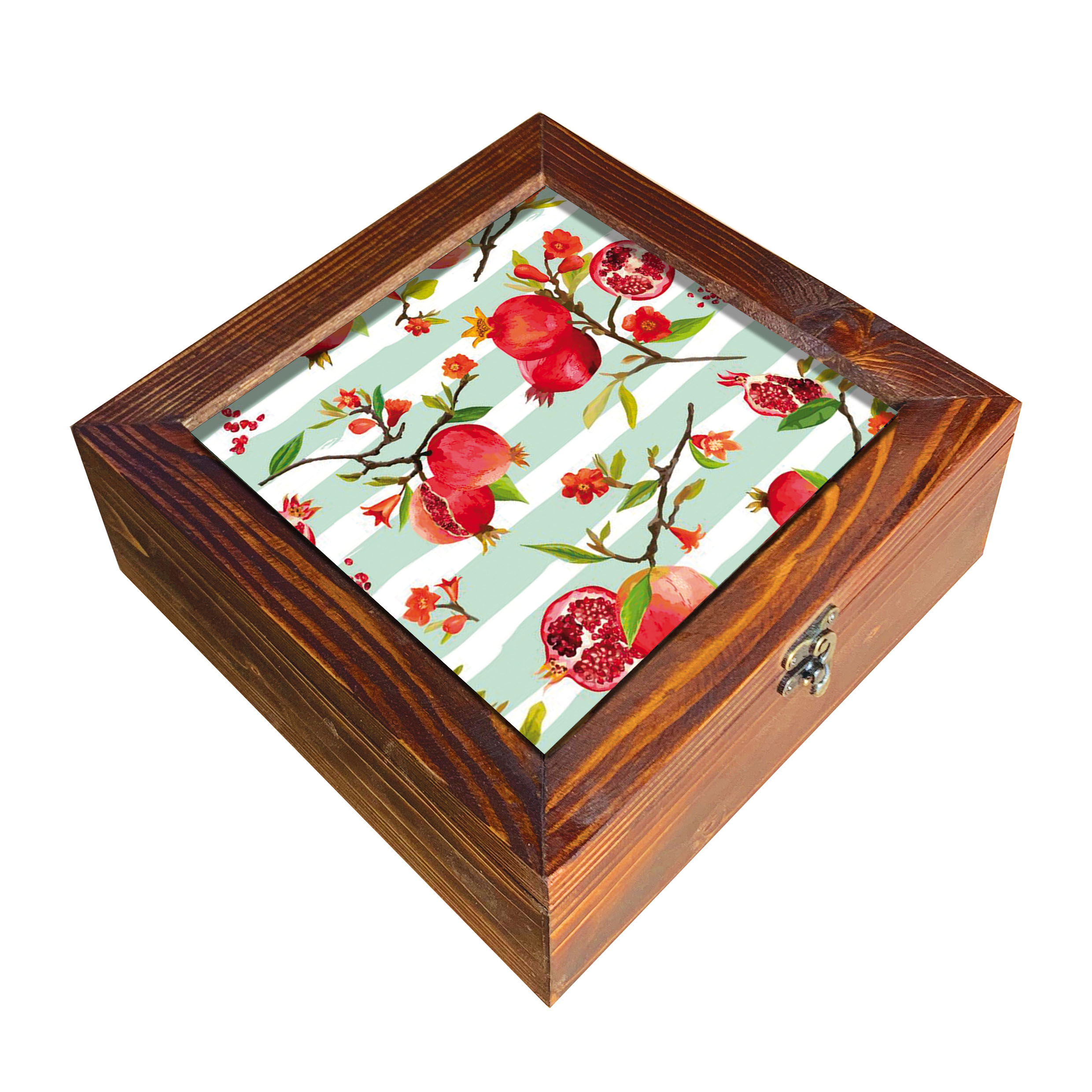 جعبه چای کیسه ای مدل شکوفه های انار