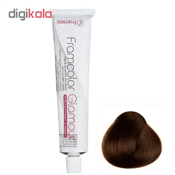 رنگ مو فرامسی مدل glamour شماره 4.46 حجم 100 میلی لیتر رنگ بلوطی کهربایی متوسط