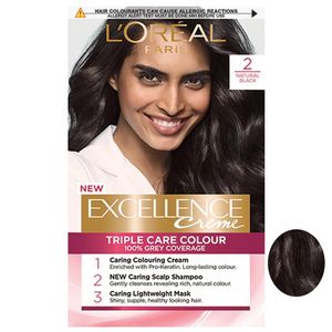 نقد و بررسی کیت رنگ مو لورآل سری Excellence شماره 2 حجم 48 میلی لیتر رنگ مشکی توسط خریداران