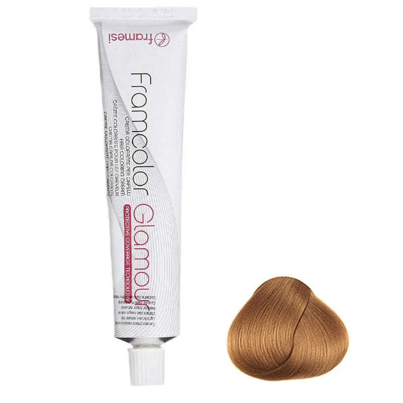 رنگ مو فرامسی مدل glamour شماره 8.46 حجم 100 میلی لیتر رنگ بلوند کهربای روشن