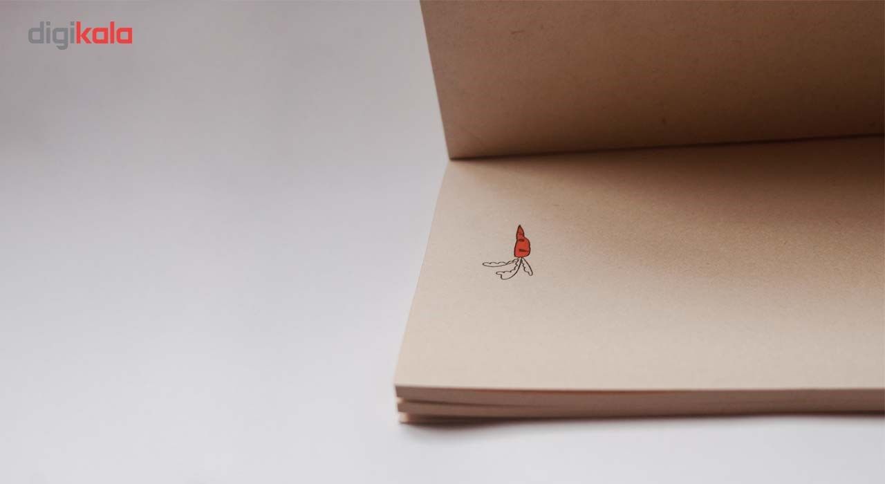 دفتر یادداشت 50 برگ بیگای استودیو مدل خرگوش به همراه بوک مارک هدیه 