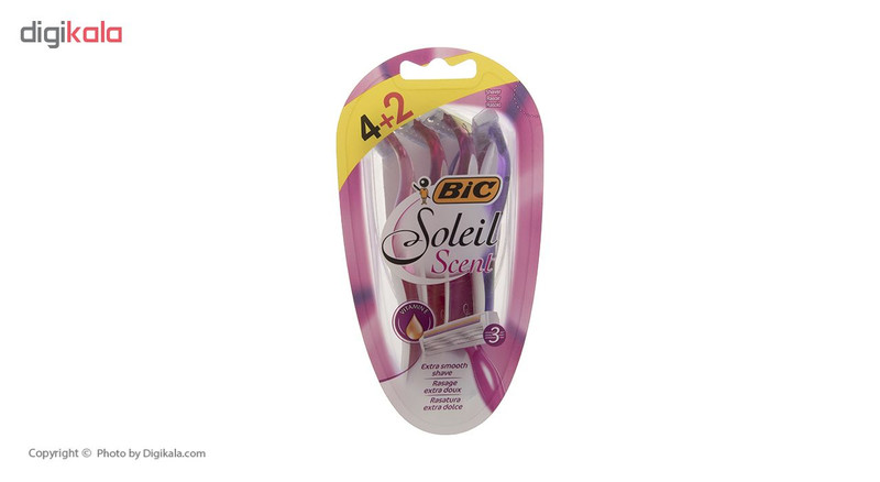 خودتراش زنانه بیک مدل Scent بسته 6 عددی