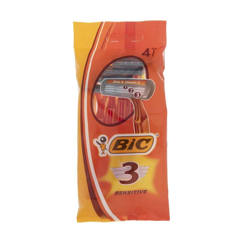 خودتراش بیک مدل Sensitive بسته 4 عددی خودتراش بیک مدل Sensitive بسته 4 عددی
