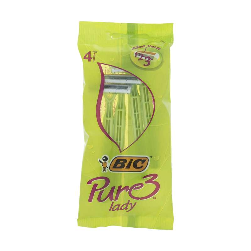 خودتراش زنانه بیک مدل Pure بسته 4 عددی خودتراش زنانه بیک مدل Pure بسته 4 عددی