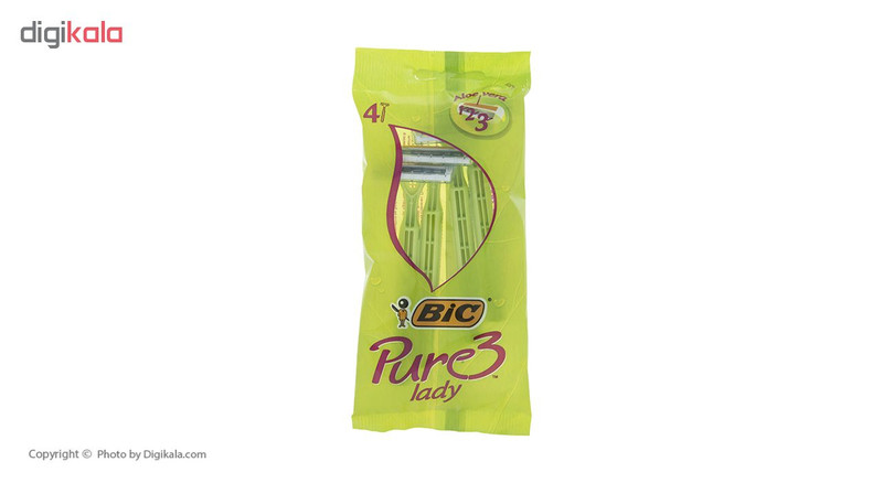 خودتراش زنانه بیک مدل Pure بسته 4 عددی خودتراش زنانه بیک مدل Pure بسته 4 عددی