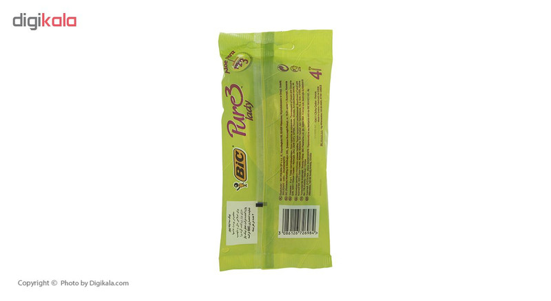 خودتراش زنانه بیک مدل Pure بسته 4 عددی خودتراش زنانه بیک مدل Pure بسته 4 عددی