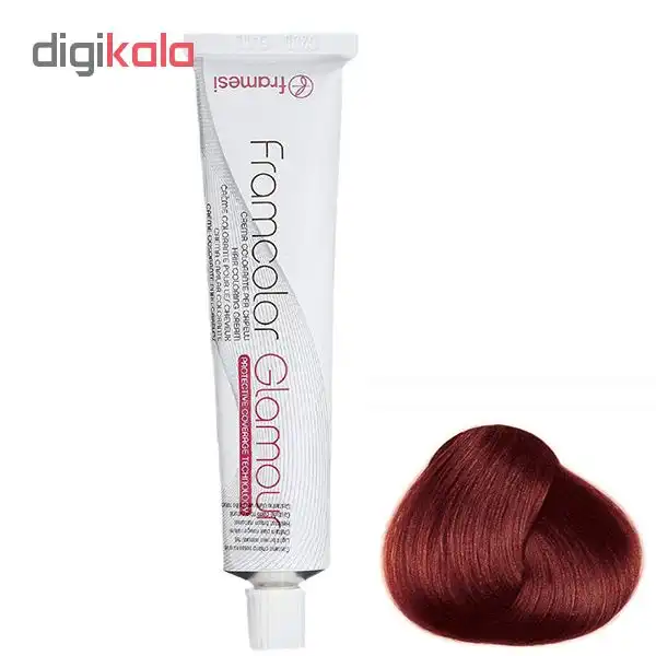 رنگ مو فرامسی مدل glamour شماره 6.4 حجم 100 میلی لیتر رنگ بلوند مسی تیره