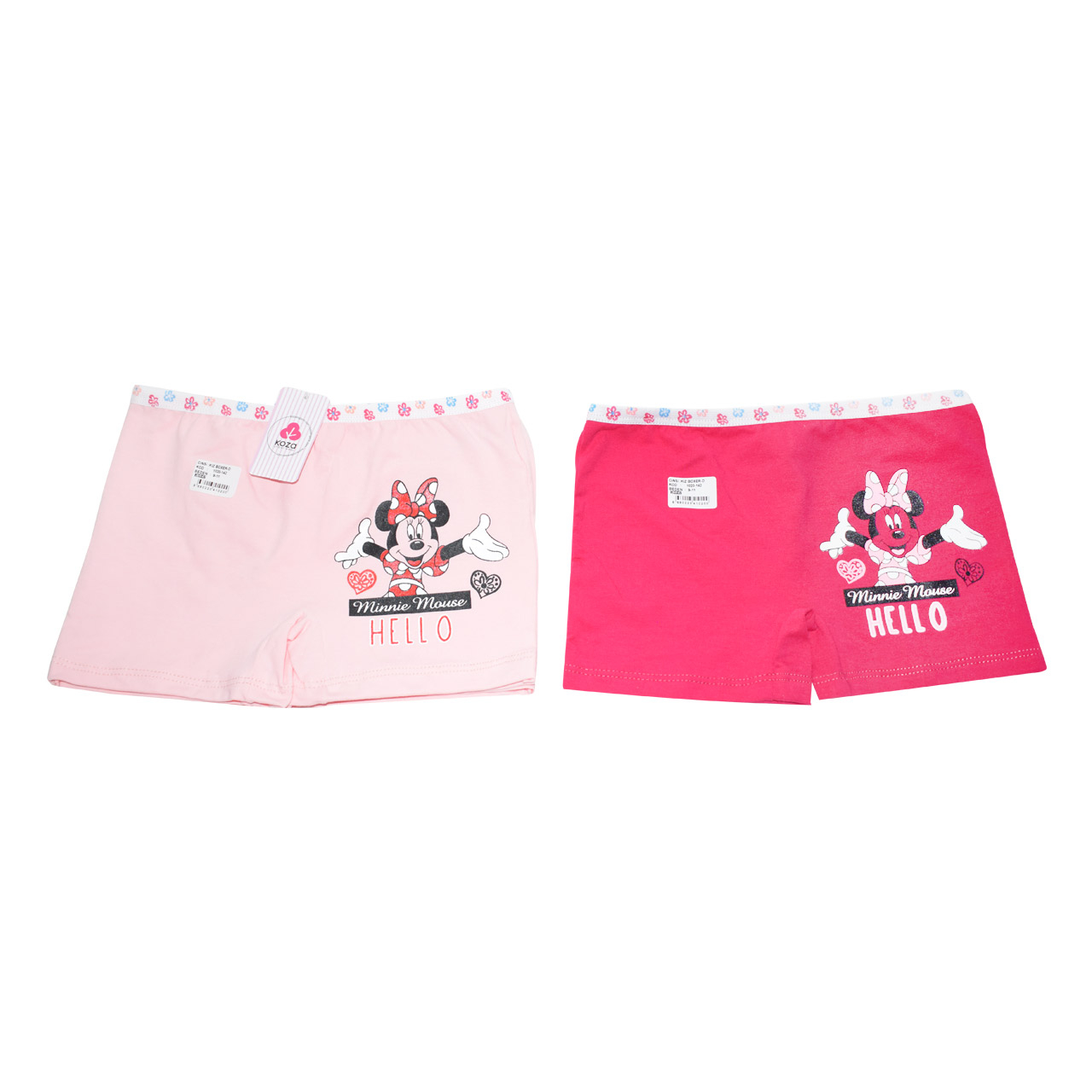 شورت دخترانه کوزا طرح Minnie Mouse مجموعه  2 عددی